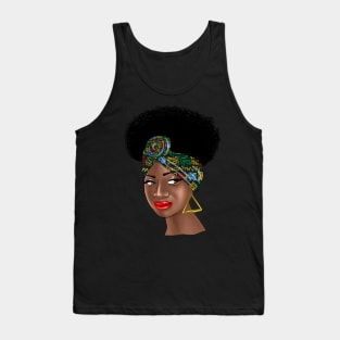 African woman with a beautiful headband Tank Top